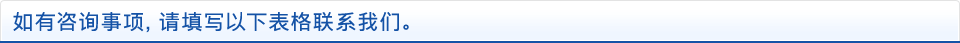 如有咨询事项，请填写以下表格联系我们。